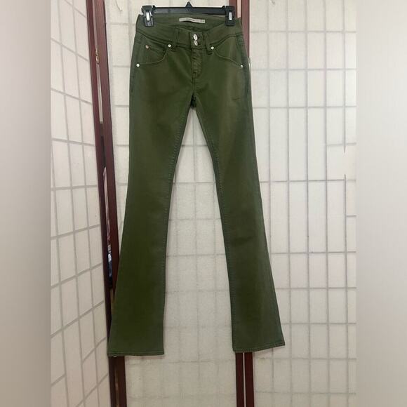 Hudson Jeans Women's Boot Cut in Forest Green - Picture 2 of 10